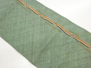 組織金通し幾何学模様織出し名古屋帯